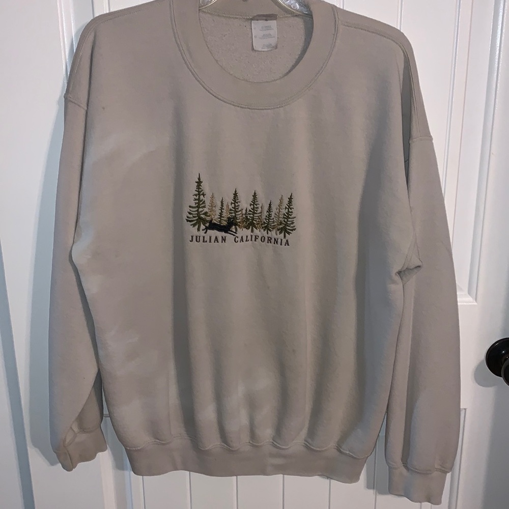 Tan color Julian California sweatshirt